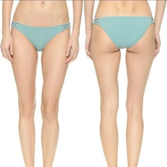 Eberjey‎ Xenia Bikini Bottoms Iceberg Blue Size L Large NWT Summer Beach New - Picture 1 of 8